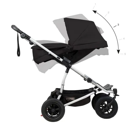 Кош за новородено Duet Plus Mountain Buggy, черен