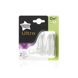 Биберон Slow Tommee Tippee - 1 капка Ultra 2бр/оп С НАРУШЕНА ОПАКОВКА