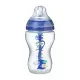 Шише за хранене с декорация Tommee Tippee Advanced Anti-colic, 340мл, син, момче, 42257875