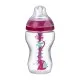 Tommee Tippee Шише за хранене с декор Anti-colic 340мл розов момиче 42257975
