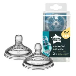 Биберон Variflow - 3 капки 0m+ Tommee Tippee Advanced Anti-colic 2бр/оп С НАРУШЕНА ОПАКОВКА