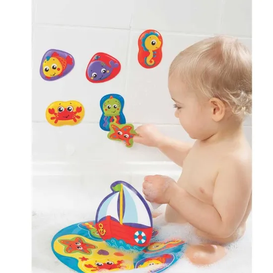 Playgro Пъзел за баня платноходка 