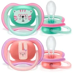 Залъгалки Ultra Air Philips AVENT 18 м+ тигър/заек момиче 2 бр