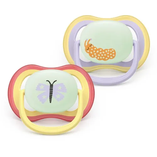 Залъгалки Ultra Air Night Philips AVENT 0-6м пеперуда/гъсеница 2 бр