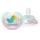 Philips AVENT Залъгалки Ultra Air Happy 0-6м. папагал/ягода, момиче 2 бр. със стерилизаторна кутия