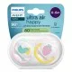 Philips AVENT Залъгалки Ultra Air Happy 0-6м. папагал/ягода, момиче 2 бр. със стерилизаторна кутия