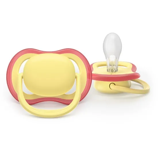 Philips AVENT Залъгалки Ultra Air пастелни 0-6 м. пастелни за момиче 2 бр. със стерилизаторна кутия