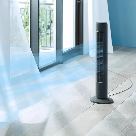 Вертикален вентилатор Серия 5000 CX5535/11 Philips, тъмно сив