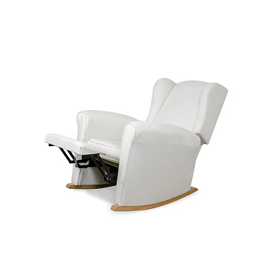 Micuna Люлеещ се стол  Nanny със система Slow System, white/beige