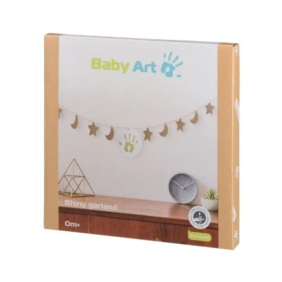 Baby Art Златист гирлянд с отпечатък за бебе