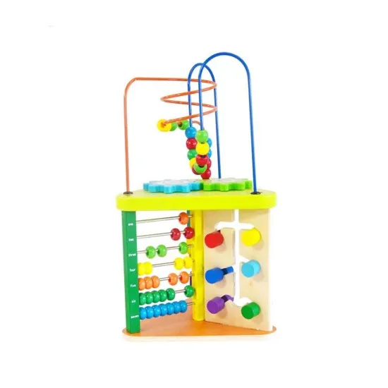 Дървена дидактическа кула със сметало, AcoolToy, SmartBaby