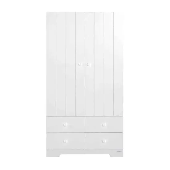 Двукрилен гардероб 95x51x180 см с 2 чекмеджета А 1414, MICUNA 
