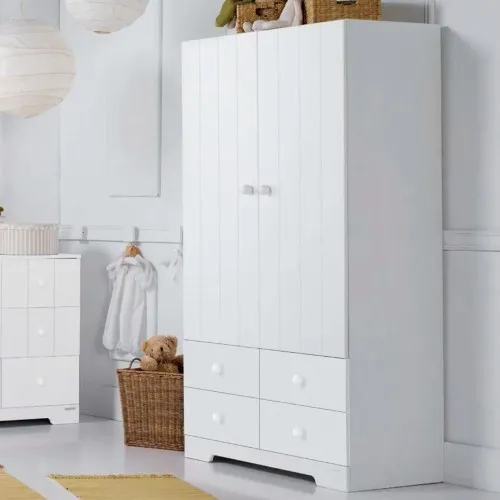 Двукрилен гардероб 95x51x180 см с 2 чекмеджета А 1414 MICUNA