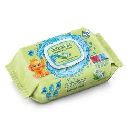 Бебешки мокри кърпи с лайка+алое Bebelan 80 бр./опаковка