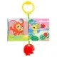Текстилна книжка за количка с гризалка ябълка Story Time Playgro 0м+, меки страници и симпатични герои
