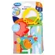 Текстилна книжка за количка с гризалка ябълка Story Time Playgro 0м+, меки страници и симпатични герои