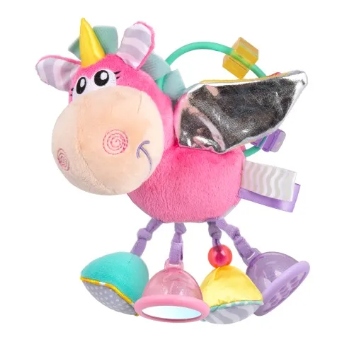 Розов еднорог дрънкалка Playgro Refresh 3м+