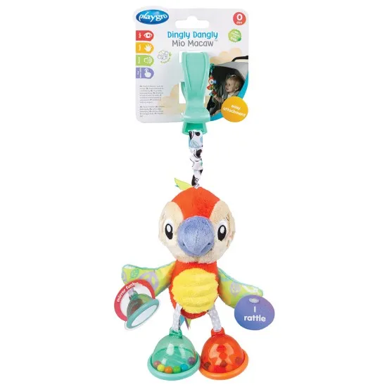 Висяща играчка Папагалче Мио Playgro 0м+ с щипка за закачане