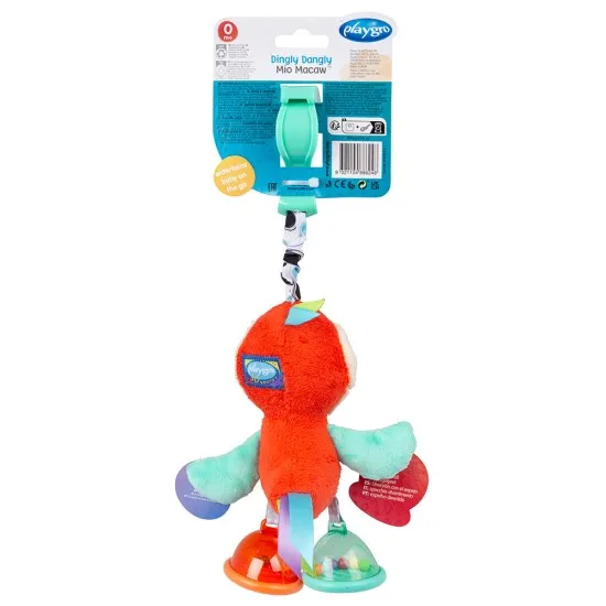 Висяща играчка Папагалче Мио Playgro 0м+ с щипка за закачане