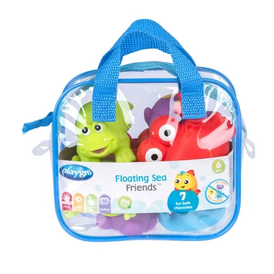Животни за баня Playgro, 7 бр. сини, момче