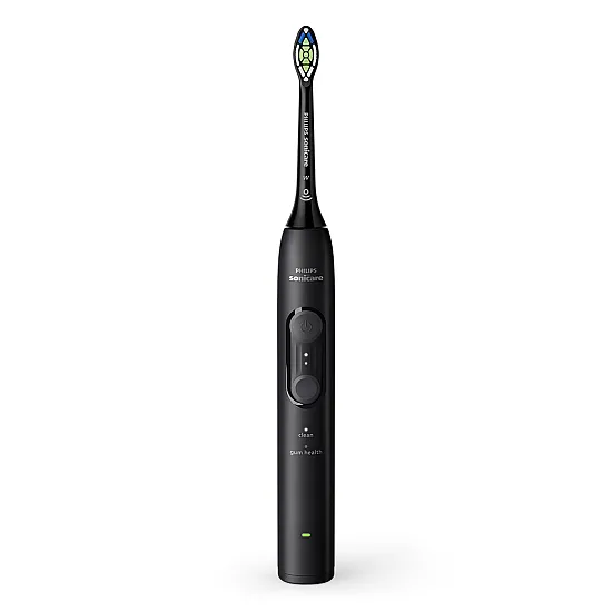 Електрическа четка за зъби Next-Generation Philips Sonicare Серия 4100, черна с 2 накрайника Optimal White