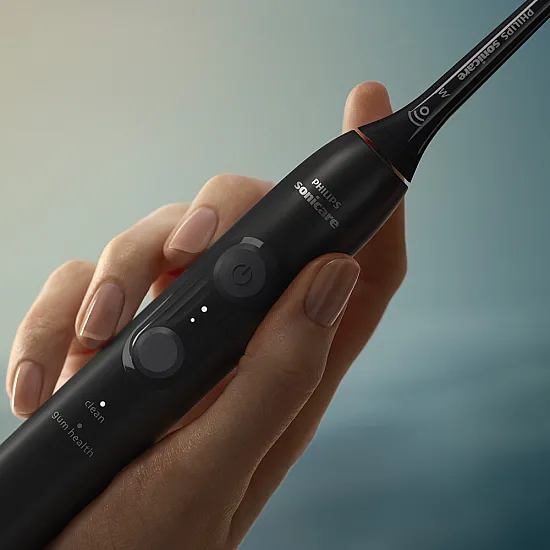 Електрическа четка за зъби Next-Generation Philips Sonicare Серия 4100, черна с 2 накрайника Optimal White