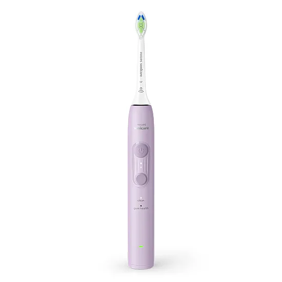 Електрическа четка за зъби Next-Generation Philips Sonicare Серия 4100, люляк с накрайник Optimal White и кутия за пътуване