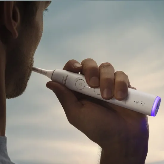 Електрическа четка за зъби Next-Generation с калъф допълнителен накрайник G3 Philips Sonicare Серия 7100, бяла 