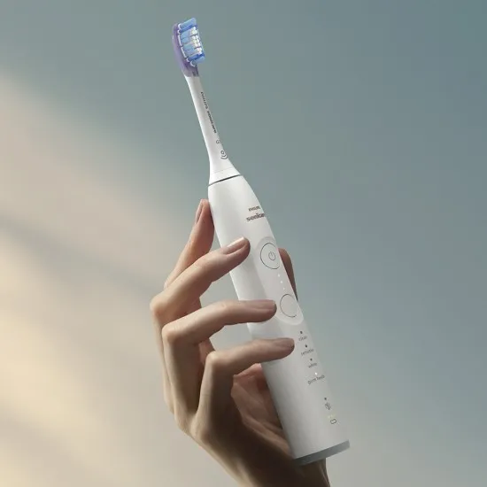 Електрическа четка за зъби Next-Generation с калъф допълнителен накрайник G3 Philips Sonicare Серия 7100, бяла 