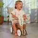 Дървена триколка Boho Chic Tiny Love, 18-36м+, с широка седалка и облегалка, гумени колела  и лесно за хващане кормило 