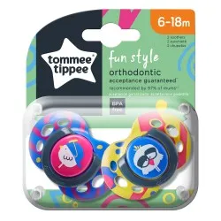 Залъгалки Tommee Tippee Fun Style 6-18м птици 2 бр