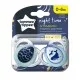 Ортодонтични залъгалки NightTime, 2бр/оп, 43336165, 0-6м, кит, Tommee Tippee