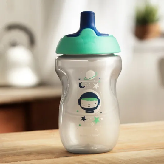 Неразливаща се чаша със спортен накрайник, 300 мл, Tommee Tippee, розова