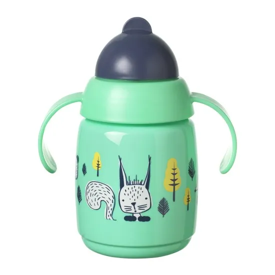 детска чаша с дръжки и сламка, Tommee Tippee - Томи Типи 300 мл, чаша