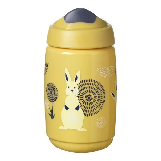 Неразливаща се чаша с твърд накрайник SUPERSTAR Tommee Tippee, 390 мл, 12м+, жълт