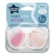 Ортодонтични залъгалки, Tommee Tippee, Night Time, 2бр/оп, светеща дръжка