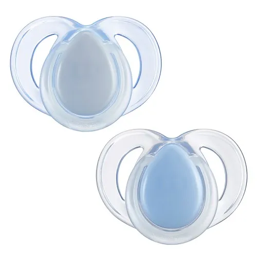 Залъгалки Tommee Tippee Night Time  6-18м сини 2 бр