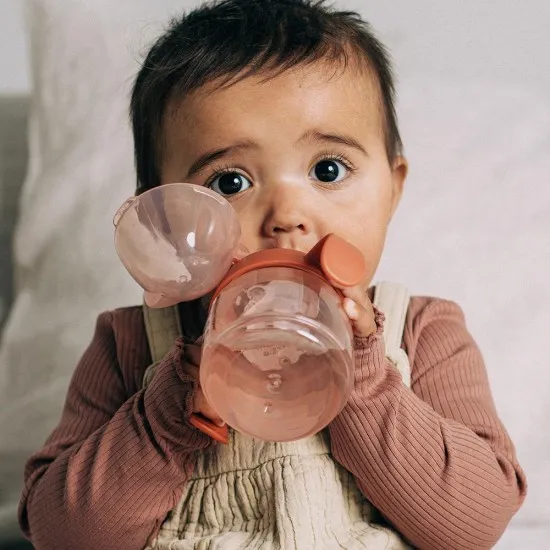  Неразливаща се чаша с мек накрайник SOFT SPOUT Tommee Tippee, 150мл, розова с декорация лисиче