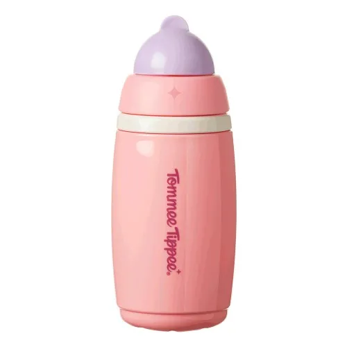 Неразливаща се термочаша със сламка Active Straw Tommee Tippee 266 мл 12м+ розова