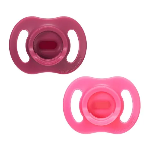 Залъгалки Tommee Tippee Ultra Light Stay Put 6-18м розова/пурпурна 2 бр
