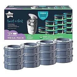 Касета за хигиенен кош Tommee Tippee Twist&click комплект от 12 броя