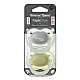 Ортодонтични залъгалки, Tommee Tippee, Night Glow, 2бр/оп, светеща дръжка, зелени/сини