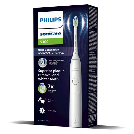 Електрическа четка за зъби Next-Generation Philips Sonicare Серия 5300, бяла