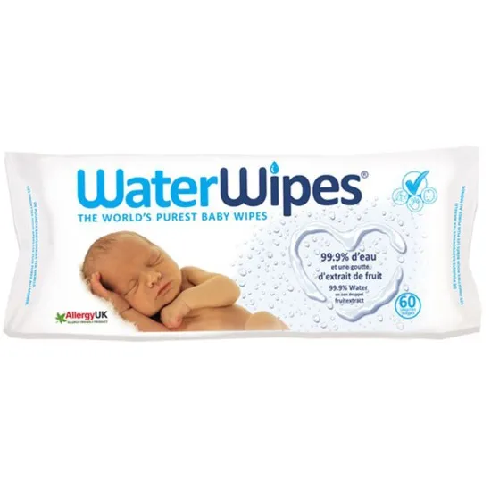 Влажни кърпи - 99.9 вода Water wipes 60бр/оп